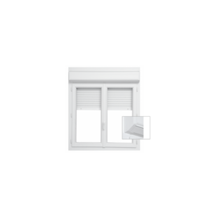 Fenêtre et porte-fenêtre PVC Alta Duo avec coffre volet intérieur